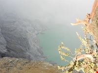 vegetazione e lago sulfureo